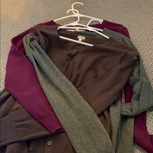 Set of 5- 14th and Union Cardigan Sweaters